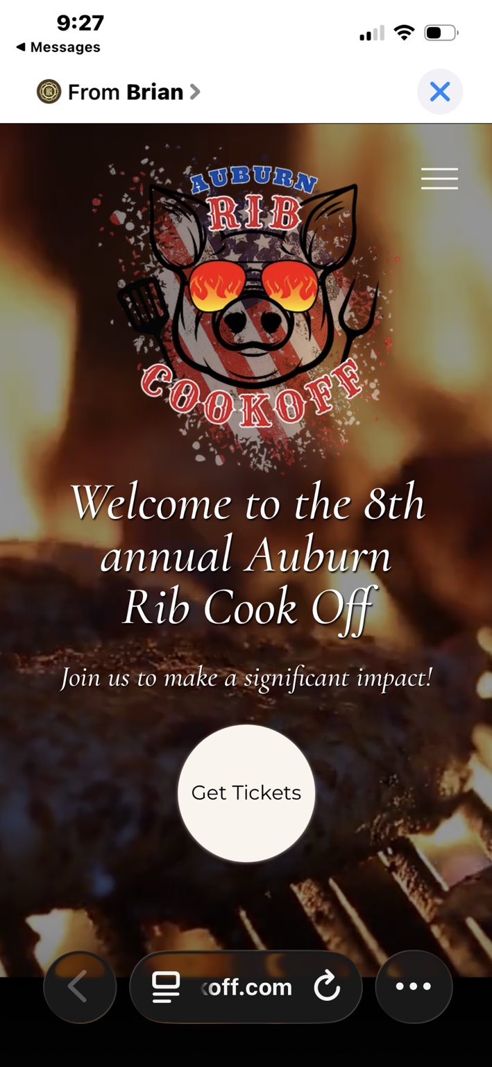 Auburn Rib Cook Off portfolio artwork