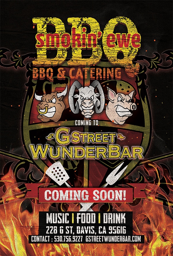 G Street WunderBar / Smokin’ Ewe BBQ & Catering portfolio artwork
