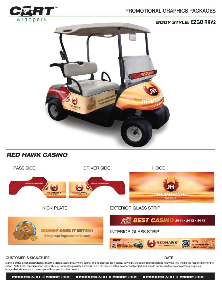Red Hawk Casino portfolio artwork